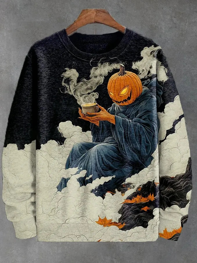 2025 Men's Animal Sweatshirts Long Sleeve Sweatshirt Crew Neck Fashion 3D Printed Japanese Art Prints Casual Sweatshirts
