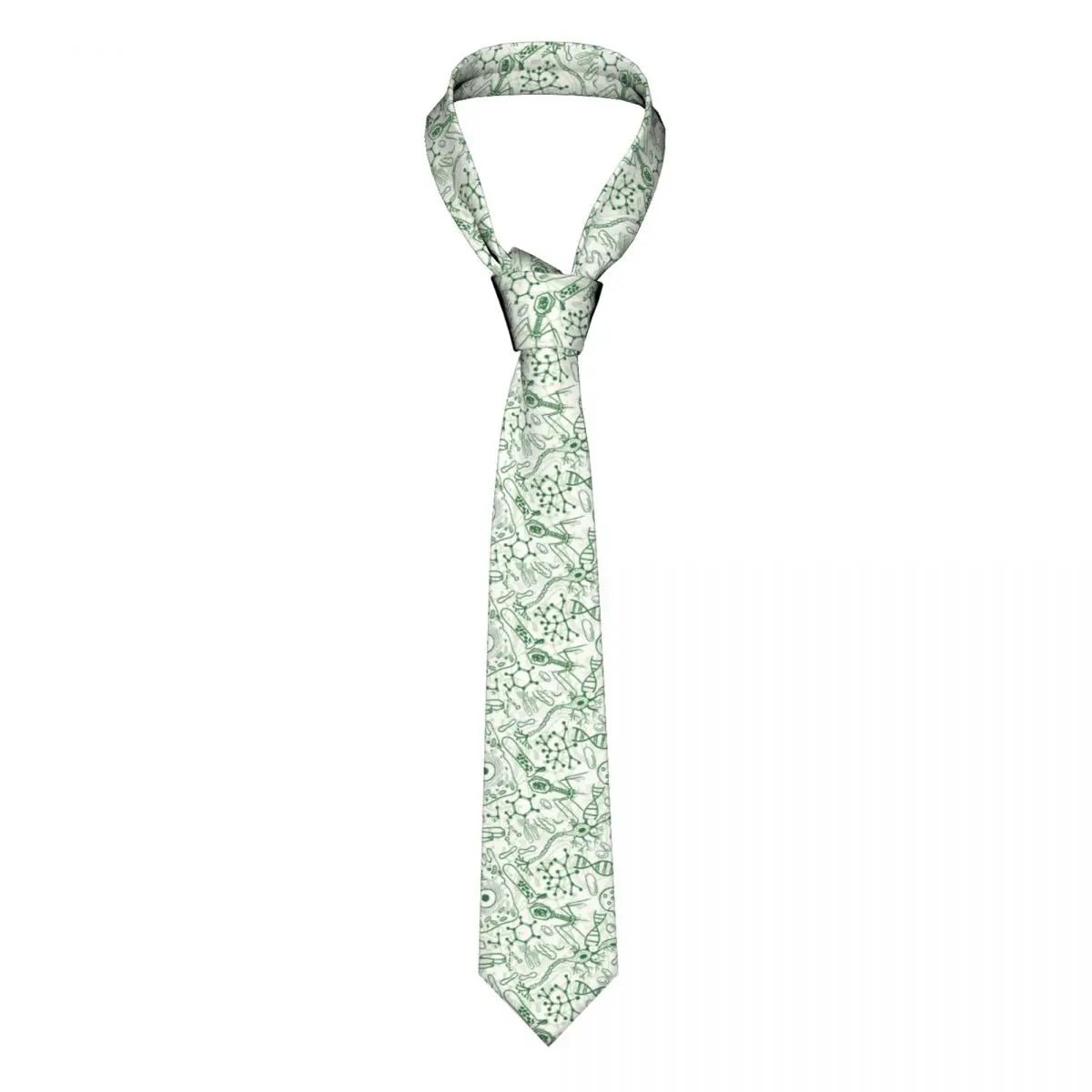 Custom Fashion Muppet Science Neckties for Men Silk Chemistry Elements Office Neck Ties