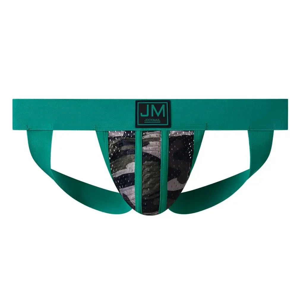 Sexy Gay Men Underwear Brief Underpants Nylon Quick Dry Camouflage Men's Jockstrap Bikini Slip Men's Tanga or As Swim Swimwear
