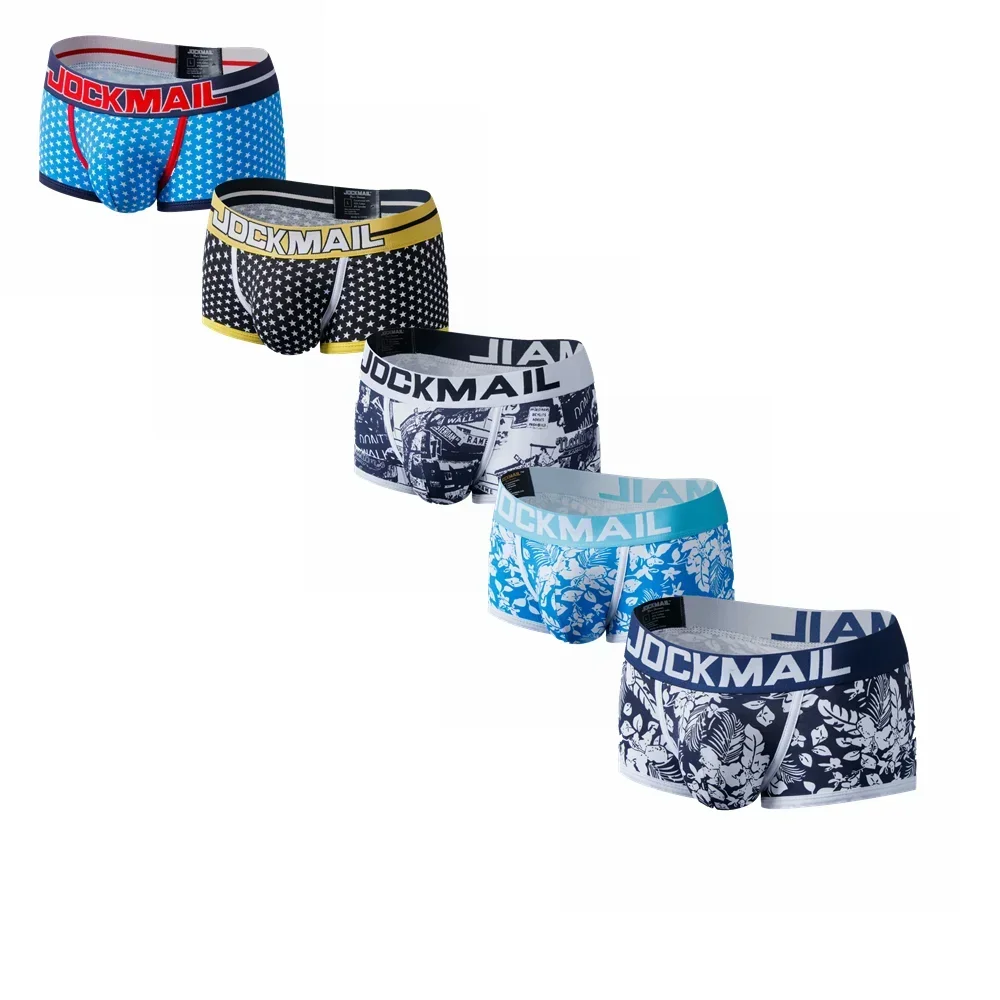 Sexy Men Underwear Boxer Shorts Print Cotton Men Underpants Soft Boxershorts Male Panties Boxer Briefs Breathable Comfortable