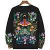 3D Printed Colorful Mushroom Hoodie For Men Women Mysterious Moth Graphic Sweatshirts Fashion Long Sleeves O-Neck Loose Hoodies
