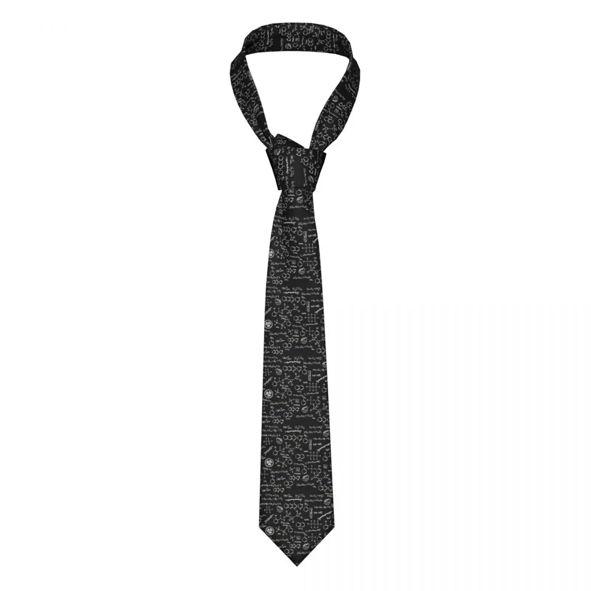 Custom Fashion Muppet Science Neckties for Men Silk Chemistry Elements Office Neck Ties