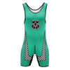 Men’s Zip-Front & Back Wrestling Singlet – Sleeveless Compression Bodysuit | Breathable Stretch Fit | Powerlifting, Gym & Performance One-Piece