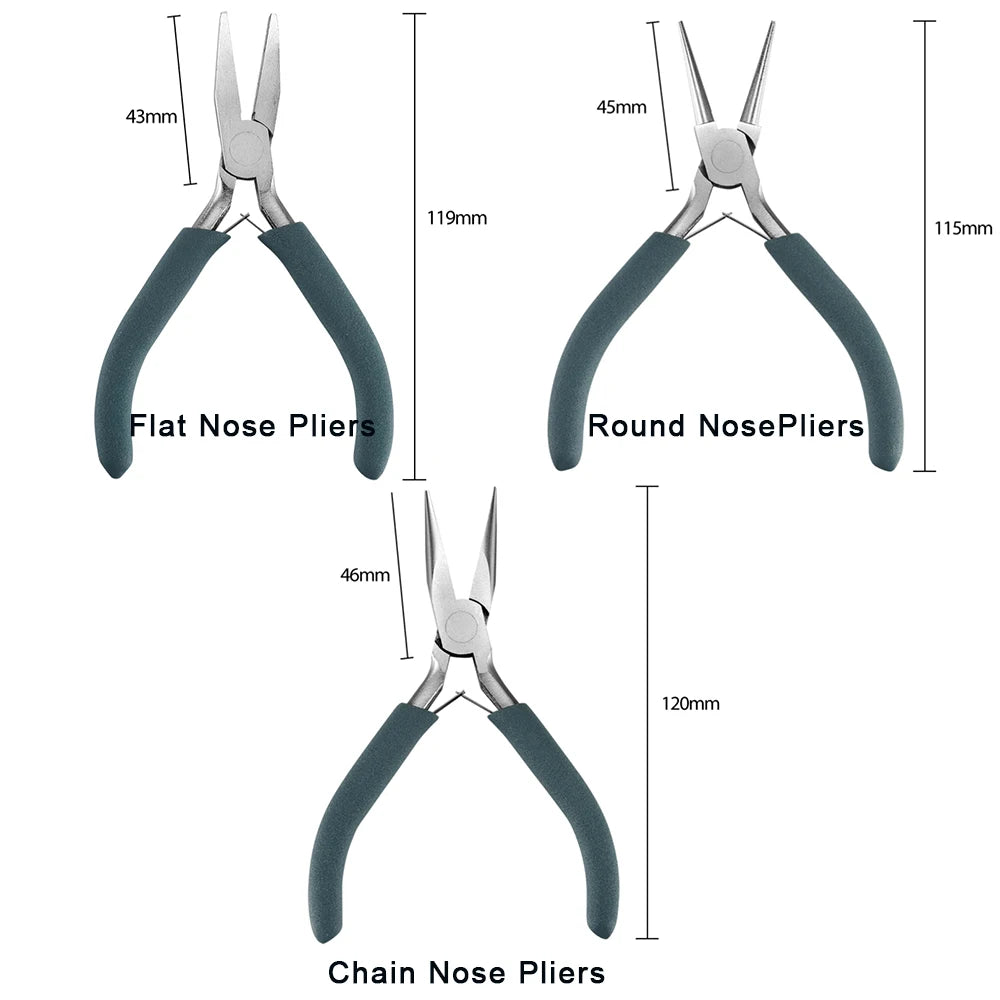 12 Style Exclusive Customization High Quality Stainless Steel End Cutting Wire Pliers Hand Tools DIY Jewelry Making Pliers Set
