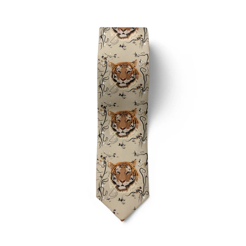 Funny little dinosaur men's tie unisex 8cm business dating tie novelty snakeskin egg tie party tie holiday gift