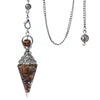 Natural Stone Spirit Pendulum Pendant Latticed Chain