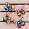 Metal Art Butterfly Wall Decor Colorful Iron Art Butterfly Sculptures Butterfly Hanging Ornament for Outdoor Home Yard Garden