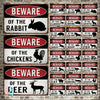 Wildlife Warning Signs Beware Of The Pig Snakes Metal Sign Animals Tin Plate Wild Forest Warning Plaque Retro Wall Stickers Sign