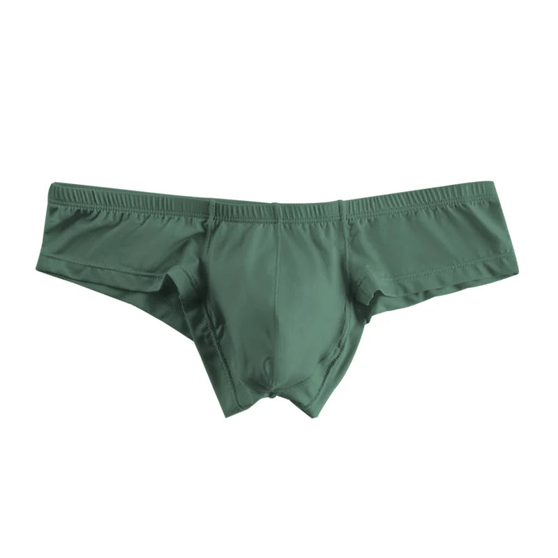 ADANNU Briefs Male Underwear Nine Solid Colors Insensitivity Skin-friendly Color With Zero Independent Codpiece Men Sport Short