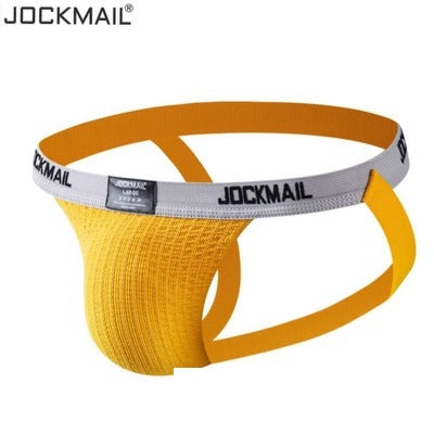 Jockmail Mesh Hole Breathable Hollow Couple Underwear