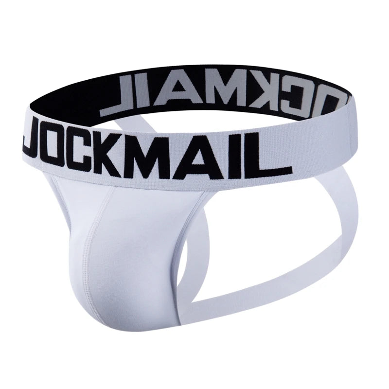 Sexy Men Jockstrap Underwear Thong Underpants Cotton G String Penis Pouch Hombre Elastic Panties Backless