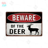 Wildlife Warning Signs Beware Of The Pig Snakes Metal Sign Animals Tin Plate Wild Forest Warning Plaque Retro Wall Stickers Sign