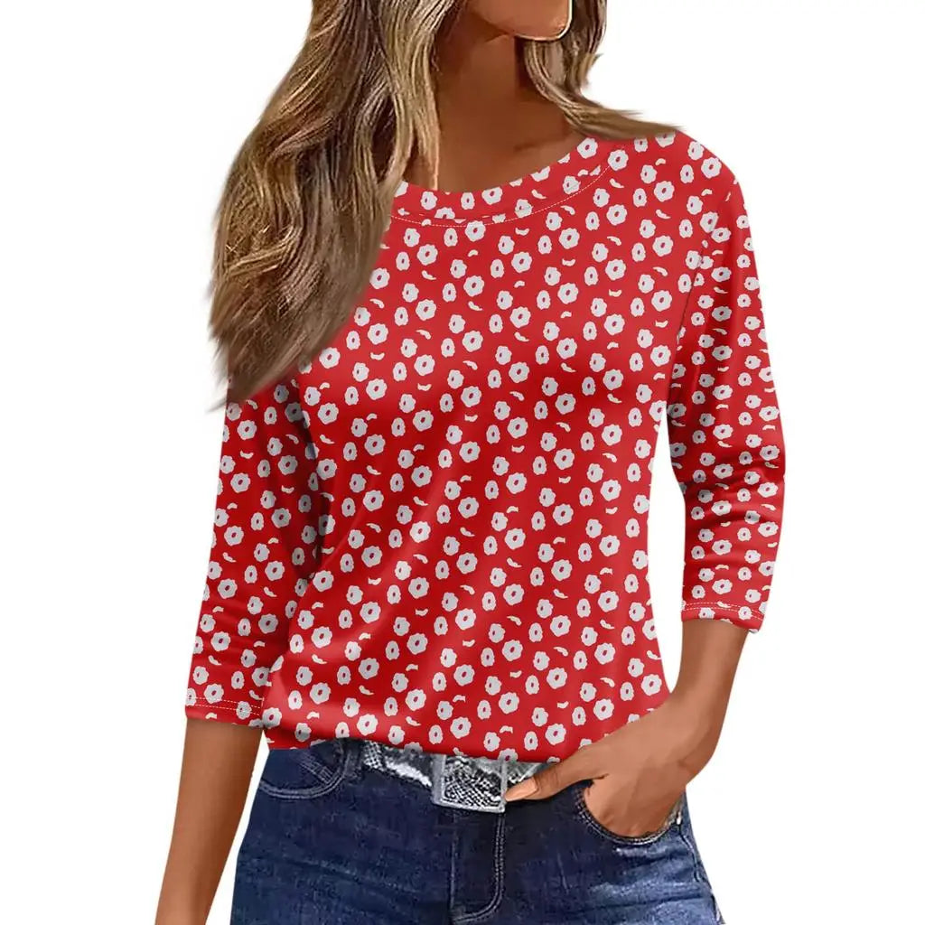 2024 New Women's Sweatshirt Designer Round Neck Long Sleeve Loose Casual Autumn Fashion Floral Fun Pattern Print Tops
