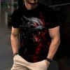 3D Lion Print Graphic T shirts Short Sleeve Tee Men's Clothing O-Neck Animal Print Mens Clothing T-shirts for Men Street Tops