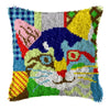 Cats Latch Hook Kits Pillow Cover
