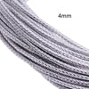 5m 3/4/6mm Braided Leather Cord Rope Strip Thread for DIY Pendant Neck Weaving Bracelet Jewelry Making Supplies Crafts Accessory