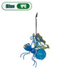 5PCS Solar-Powered Hanging Metal Ladybug Light  Garden Decor  Lady Sculpture with Bouncy Springs Summer Outdoor Art Decorations