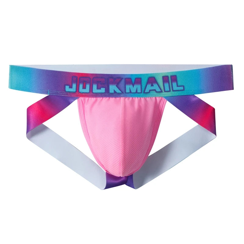 Sexy Jockstrap Men Underwear Brief Underpants Gay Men's Bikini Slip Men's Tanga String Thong Quick Dry Nylon Mesh Breathable