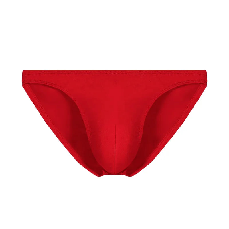 Men's Underwear, Men's Small Triangle Briefs, U-Convex Thin Elastic Sexy Low-Waist Tight-Fitting Narrow-Edge Briefs