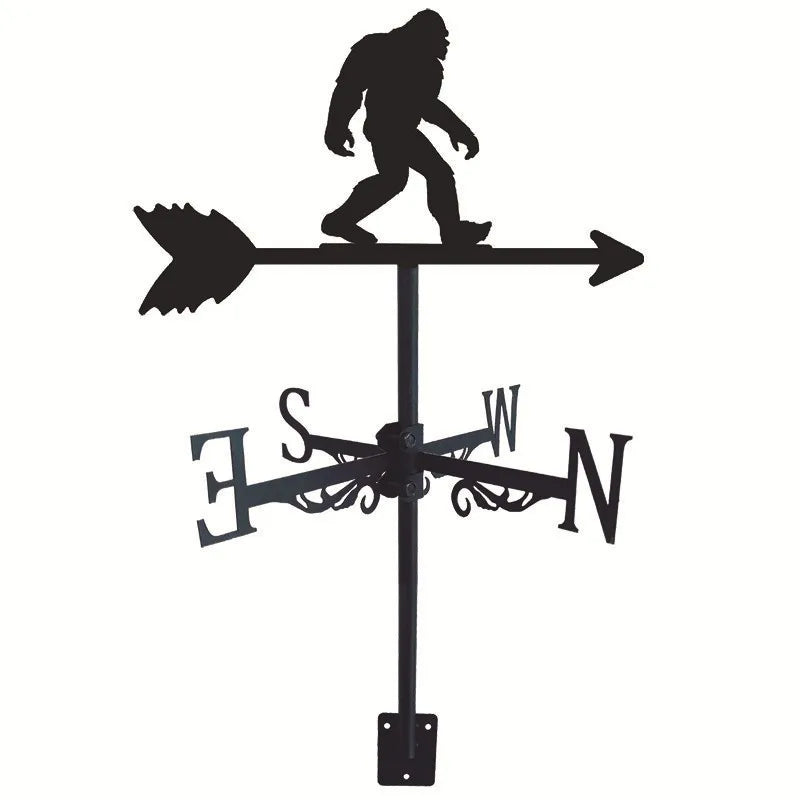 Metal Weathervane,Witch Iron Weather Vane,Sea Rover Wind Direction Indicator Garden Decoration Outdoor Roof Decoration Gardening
