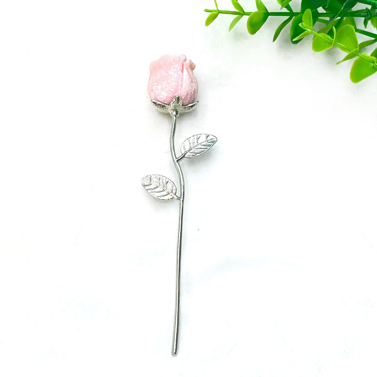 1PC Crystal Carved Rose Flower,Excellent Gifts,Ideal for Valentine's Day,Mother's Day,Graduation Gift,Home Decor Accent