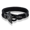 MKENDN Ocean Style Manta Ray Multilayer Rope Bracelet Charms Men Women Beach Wristband Adjustable Jewelry Homme