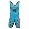 Men’s Zip-Front & Back Wrestling Singlet – Sleeveless Compression Bodysuit | Breathable Stretch Fit | Powerlifting, Gym & Performance One-Piece
