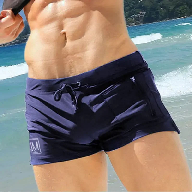 Men Boxer Shorts Home Pants Sports Fitness Shorts Nylon Quick Drying Male Underpants Underwear Swimming Beach Shorts Running