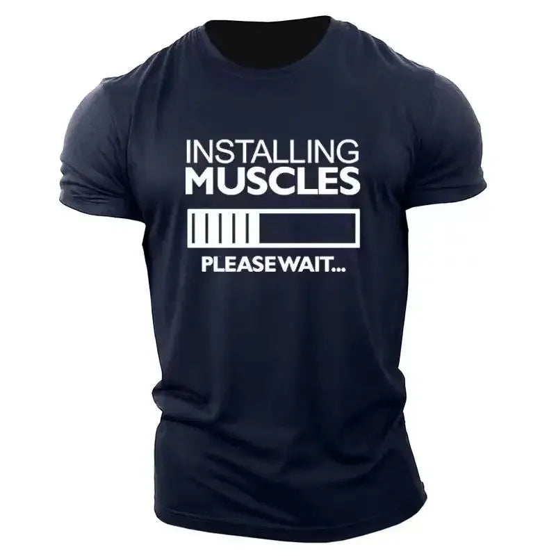 Installing Muscles Please Wait T-Shirt