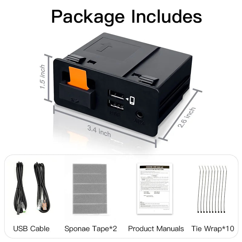 CARABC Carplay Android Auto Adapter UBS Hub OEM for Retrofit Mazda 2 3 6 CX3 CX5 CX8 CX9 MX5 Demio Miata TK78669U0C Kit