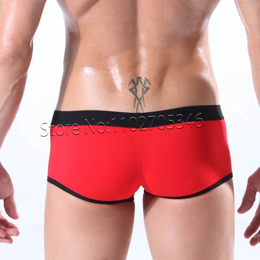 Sexy Boxershort Men's Cotton Boxer Brief Underwear Male Shorts Breathable Open Bags Moveable Pouch Panties Shorts Breathable