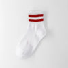 Vintage Two Stripes Sports Cotton Men Ankle Socks Streetwear Hiphop Skate Hiphop Athletic White Black Shcool Designer Punk Boy