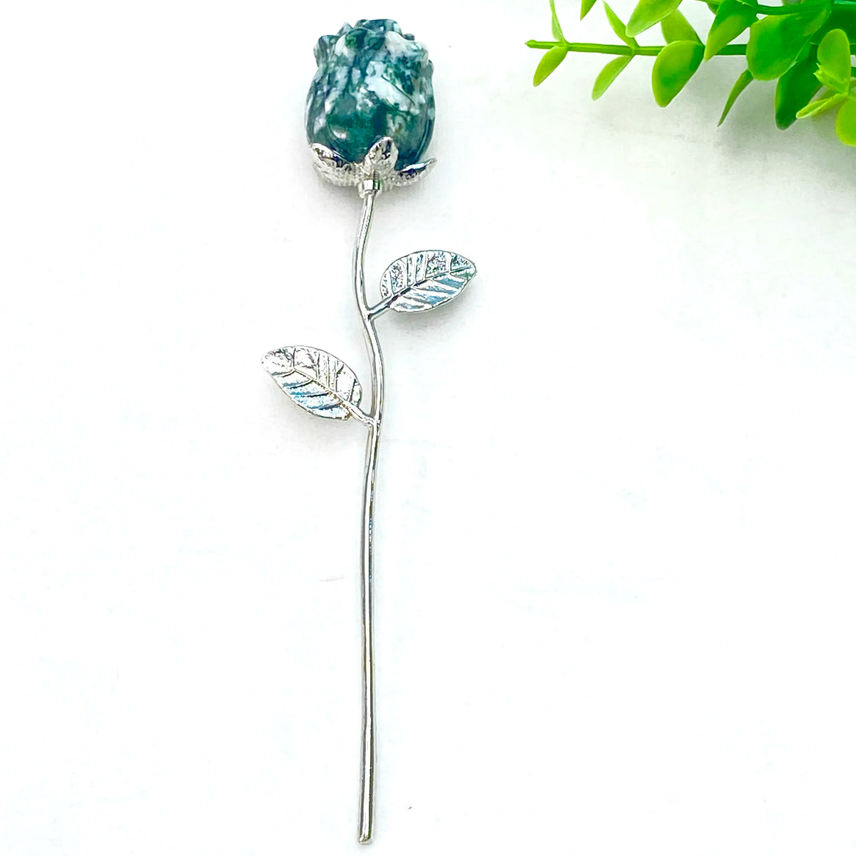 1PC Crystal Carved Rose Flower,Excellent Gifts,Ideal for Valentine's Day,Mother's Day,Graduation Gift,Home Decor Accent