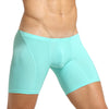 Men's Boxers Long Underwear Boxer Shorts Stretch Tight Sports Underwear Men Long Leg Boxershorts Ice Silk Sexy Underpants