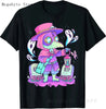 Skull and Crow Goat Retro Aesthetic Pastel Goth Art T-Shirt Women Kawaii Anime Clothes Hombre Camisetas Tops Vintage Men T Shirt