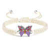 Handmade Braided String Bracelet For Women Blue Butterfly Pendant Adjustable Charm Bracelets&Bangles Fashion Girl Jewelry Gifts