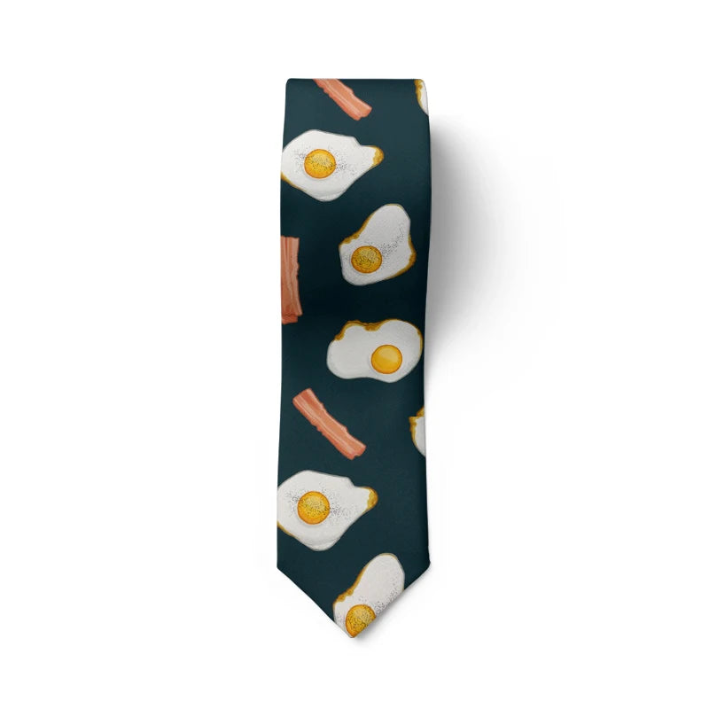 Funny little dinosaur men's tie unisex 8cm business dating tie novelty snakeskin egg tie party tie holiday gift