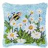 Flower Latch Hook Kit Cute Knooppakket Kussen Knopen Pillow Button Smyrna Knooppakket Needlework Button Packagek Linkhaak Kussen