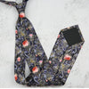 Fashion 8CM Wdith Elegant Neckties Vintage Retro Flower Printed Ties For Adult Mens Casual Daily Neckwear Wedding Party Cravate