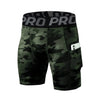 Compression Shorts Men with Pocket, Spandex Running Shorts Sport Athletic Workout Performance Underwear