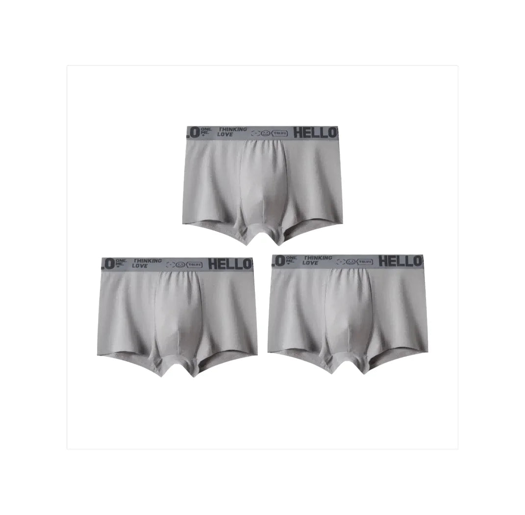 Hello Men's Breathable Antibacterial Boxer Shorts