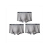 1/3Pc Men Panties Breathable Antibacterial Boxer Shorts Four-corner Shorts Teenagers Knitted Pure Color  U Convex Male Underpant