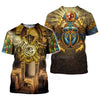 Men's Egyptian Totem 3D Printed T Shirt Summer Funny Retro Mystery Ancient Horus Harajuku Short Sleeve Streetwear
