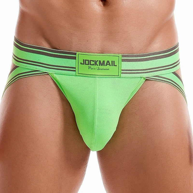 Fashion Breathable Cotton Mens Jockstrap Underpants G String Thongs Men Underwear Lingeries for Gay Calzoncillo Hombre