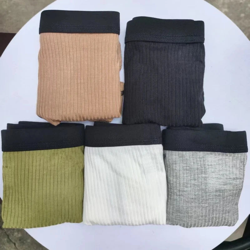 Large-bag Design Men's Underwear Boxers Sweat-absorbing Thin Breathable Boxershorts U-convex Four-corner Men's Underwear Panties
