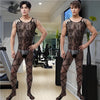 Sexy Adult Couple Sex Tоy 2025 Man's Fishnet Lingerie Jumpsuits Male Sheer Babydoll Nightwear Sleepwear Porn Gentlemen Underwear