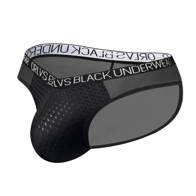 Transparent Men's Underwear Briefs Comfortable Low Wasit Ice Silk Sexy Men Panties Quick Dry Breathable antibacterial Underpants