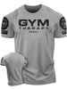 Men's Short Sleeved T-shirt Let Me Lift Weights In Peace Gym Therapy