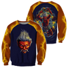 Japanese Mythology Mask Printed Sweatshirt Men's Clothes Harajuku Street Pullover Top 3D Printed Mysterious Culture Sweatshirts
