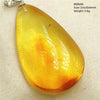 Natural Amber Pendant From Baltic Flower Yellow Amber Water Drop Women Men Jewelry Reiki Stone Women Men AAAAAAA